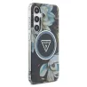 Galaxy S25 | Coque MagSafe GUESS Glitter Flowers Triangle