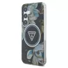 Galaxy S25 | Coque MagSafe GUESS Glitter Flowers Triangle