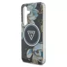 Galaxy S25 | Coque MagSafe GUESS Glitter Flowers Triangle