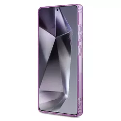 Galaxy S25 Ultra | Coque MagSafe GUESS Glitter Flowers Triangle