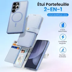 Galaxy S25 Ultra | Étui Cuir DUX DUCIS Lawa Coque Détachable