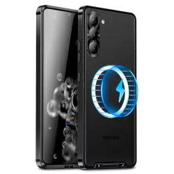 Galaxy S24 Plus | Coque Métal Translucide Compatible MagSafe