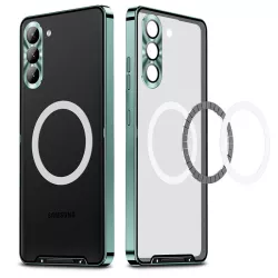 Galaxy S25 Plus | Coque Métal Translucide Compatible MagSafe