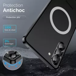 Galaxy S25 Plus | Coque Métal Translucide Compatible MagSafe