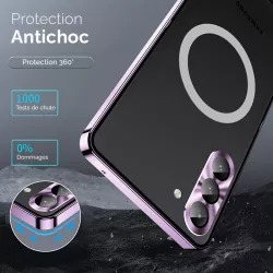 Galaxy S25 Plus | Coque Métal Translucide Compatible MagSafe