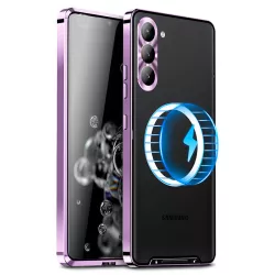 Galaxy S25 Plus | Coque Métal Translucide Compatible MagSafe