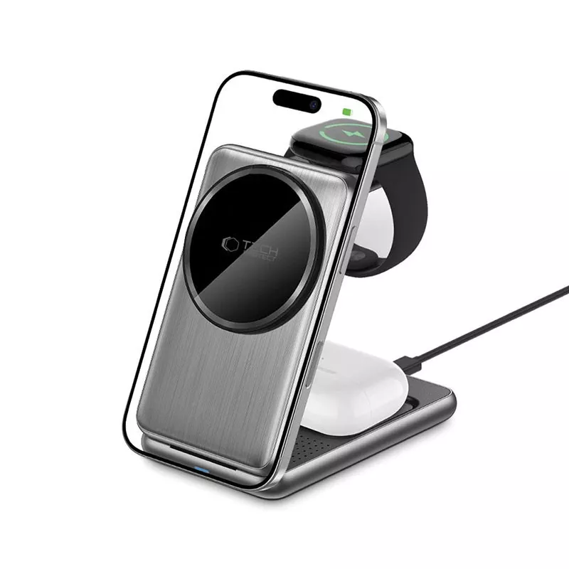 Chargeur Induction Pliable 3-en-1 TECH-PROTECT Qi15W-A42