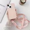 iPhone 13 | Coque Silicone avec Bandoulière Nylon