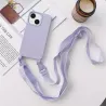iPhone 13 | Coque Silicone avec Bandoulière Nylon