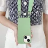 iPhone 13 | Coque Silicone avec Bandoulière Nylon