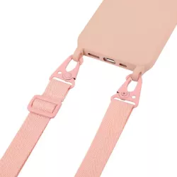 iPhone 13 | Coque Silicone avec Bandoulière Nylon