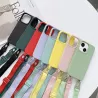 iPhone 13 | Coque Silicone avec Bandoulière Nylon