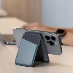 Pochette CB MagSafe UNIQ Lyden DS en Cuir Vegan