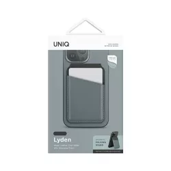 Pochette CB MagSafe UNIQ Lyden DS en Cuir Vegan