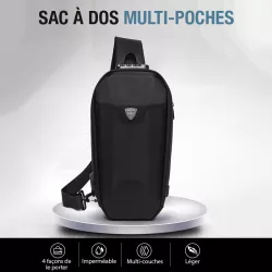 Sac à Dos OZUKO en Tissu Oxford Imperméabilisé | Système Anti-Vol