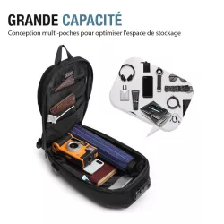 Sac à Dos OZUKO en Tissu Oxford Imperméabilisé | Système Anti-Vol