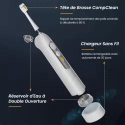 Brosse à Dents Électrique 2-en-1 SOOCAS Neos T03 avec Hydropulseur