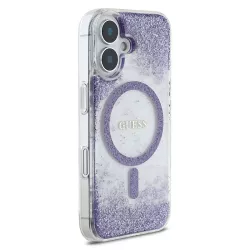 iPhone 16 | Coque Paillettes GUESS Resin Glitter MagSafe