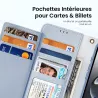 iPhone 16e | Étui Cuir DUX DUCIS Lawa avec Coque Détachable