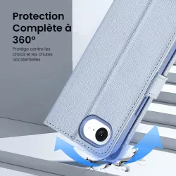 iPhone 16e | Étui Cuir DUX DUCIS Lawa avec Coque Détachable