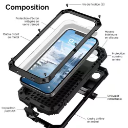 iPhone 16e | Coque Intégrale Antichoc R-JUST Alphacell