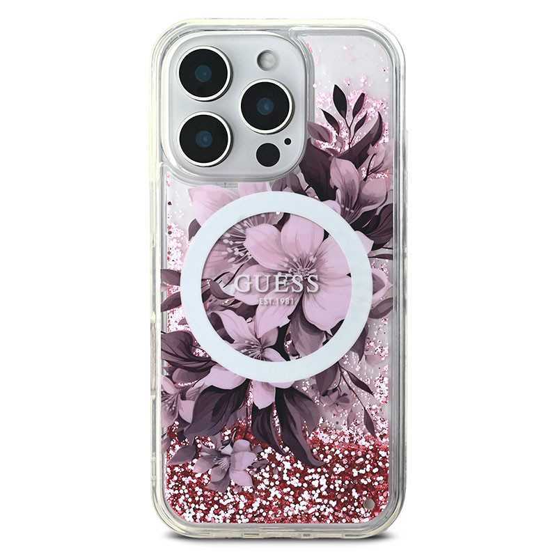 iPhone 16 Pro Max | Coque Paillette GUESS Liquid Glitter MagSafe iPhone 16 Pro Max | Coque Paillette GUESS Liquid Glitter MagSafe