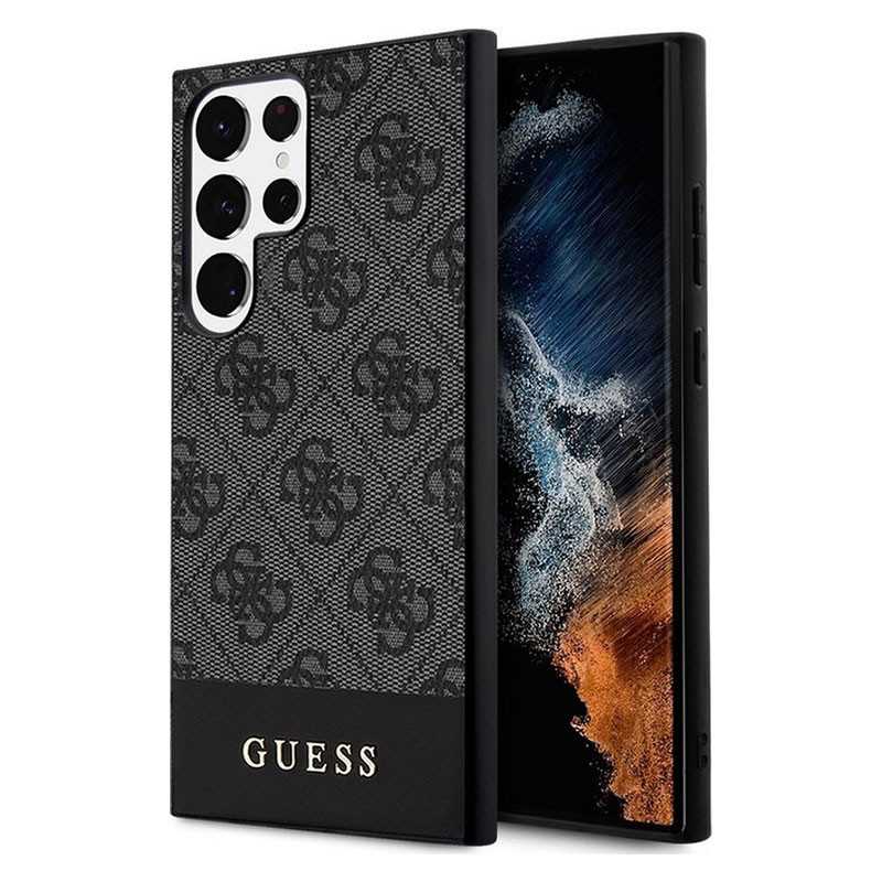 Galaxy S24 Ultra | Coque GUESS Monogramme 4G & Stripes Série Galaxy S24 Ultra | Coque GUESS Monogramme 4G & Stripes Série