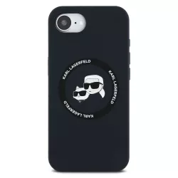 iPhone 16e | Coque Silicone MagSafe LAGERFELD Double Heads