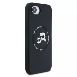 iPhone 16e | Coque Silicone MagSafe LAGERFELD Double Heads