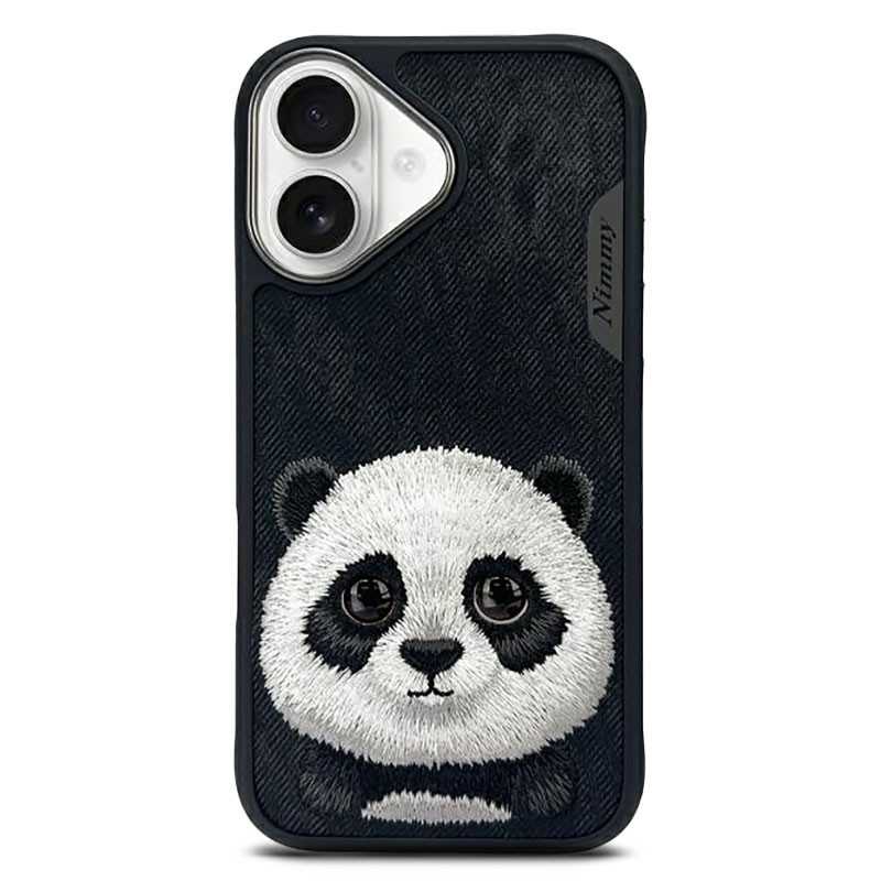 iPhone 16 | Coque NIMMY FRIENDS Big Eyed Pet Panda Brodé iPhone 16 | Coque NIMMY FRIENDS Big Eyed Pet Panda Brodé