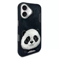 iPhone 16 | Coque NIMMY FRIENDS Big Eyed Pet Panda Brodé
