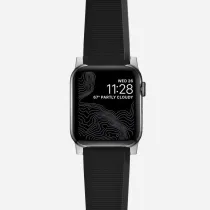 Apple Watch | Bracelet NOMAD Rugged Band - Attache Grise