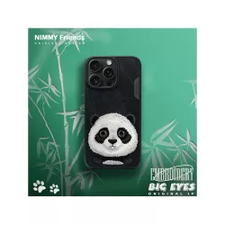 iPhone 16 Pro Max | Coque NIMMY FRIENDS Big Eyed Pet Panda Brodé
