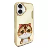 iPhone 16 | Coque NIMMY FRIENDS Big Eyed Pet Chaton Brodé