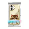 iPhone 16 | Coque NIMMY FRIENDS Big Eyed Pet Chaton Brodé