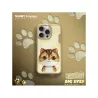 iPhone 16 Pro | Coque NIMMY FRIENDS Big Eyed Pet Chaton Brodé