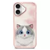 iPhone 16 | Coque NIMMY FRIENDS Big Eyed Pet Chat Brodé