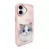 iPhone 16 | Coque NIMMY FRIENDS Big Eyed Pet Chat Brodé