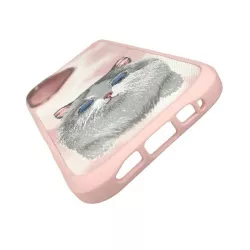 iPhone 16 | Coque NIMMY FRIENDS Big Eyed Pet Chat Brodé