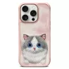 iPhone 16 Pro Max | Coque NIMMY FRIENDS Big Eyed Pet Chat Brodé