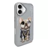 iPhone 16 | Coque NIMMY FRIENDS Gray Glasses Cool Dog Brodée