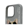 iPhone 16 Pro Max | Coque NIMMY FRIENDS Gray Glasses Cool Dog Brodée