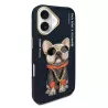 iPhone 16 | Coque NIMMY FRIENDS Black Glasses Cool Dog Brodée
