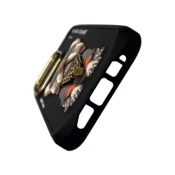 iPhone 16 Pro | Coque NIMMY Black Glasses Cool Dog Brodée