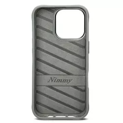 iPhone 16 Pro | Coque NIMMY Gray Glasses Cool Cat Brodée