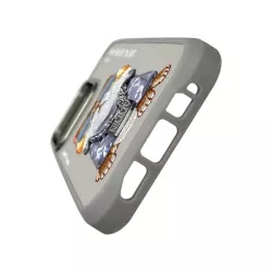 iPhone 16 Pro | Coque NIMMY Gray Glasses Cool Cat Brodée