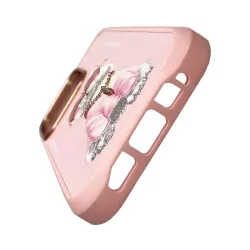 iPhone 16 Pro | Coque NIMMY Pink Glasses Cool Cat Brodée