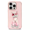 iPhone 16 Pro Max | Coque NIMMY FRIENDS Pink Glasses Cool Cat Brodée
