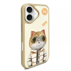 iPhone 16 | Coque NIMMY FRIENDS Cool Cute Cat Brodée