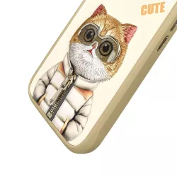 iPhone 16 Pro | Coque NIMMY FRIENDS Cool Cute Cat Brodée